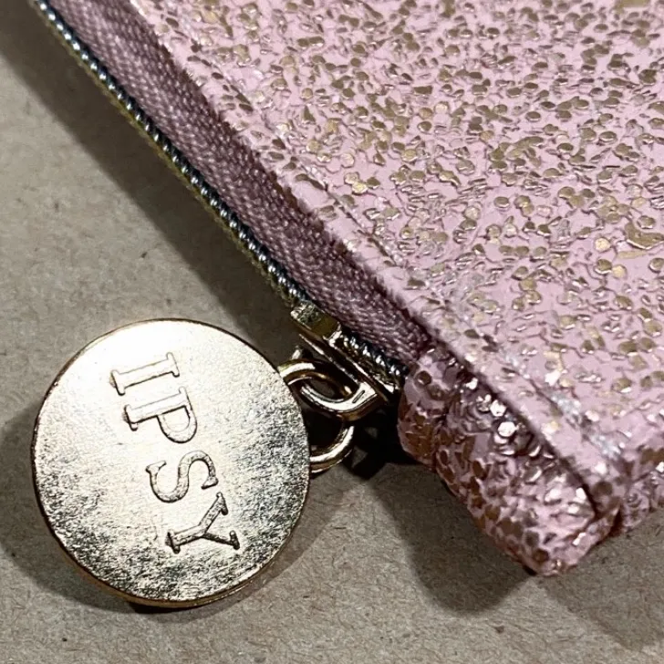 IPSY Dusty Rose Sparkled Glam Bag Pink - Image 2