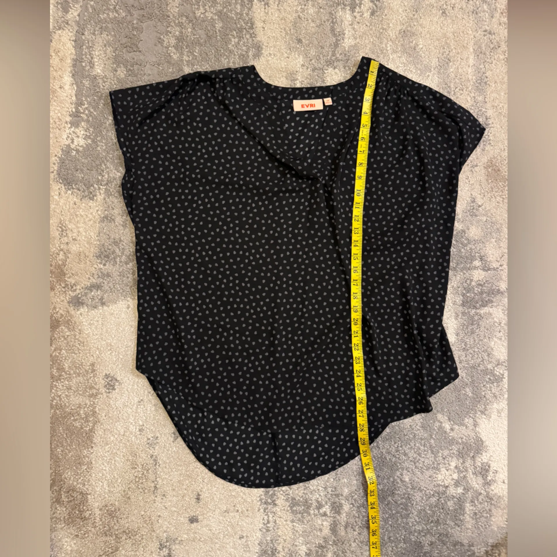 EVRI Women's Blue Patterned Blouse Size 1X - Image 6