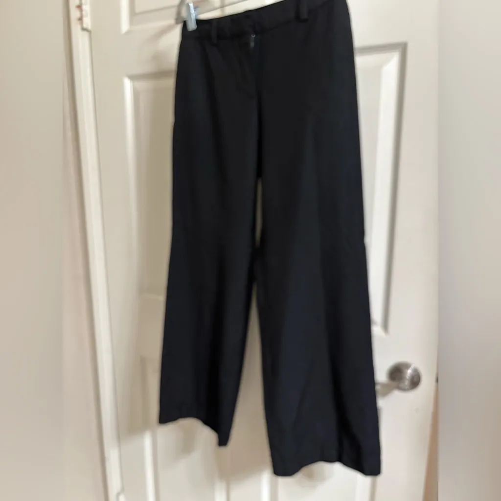 J Crew black wool wide leg trousers - Image 5