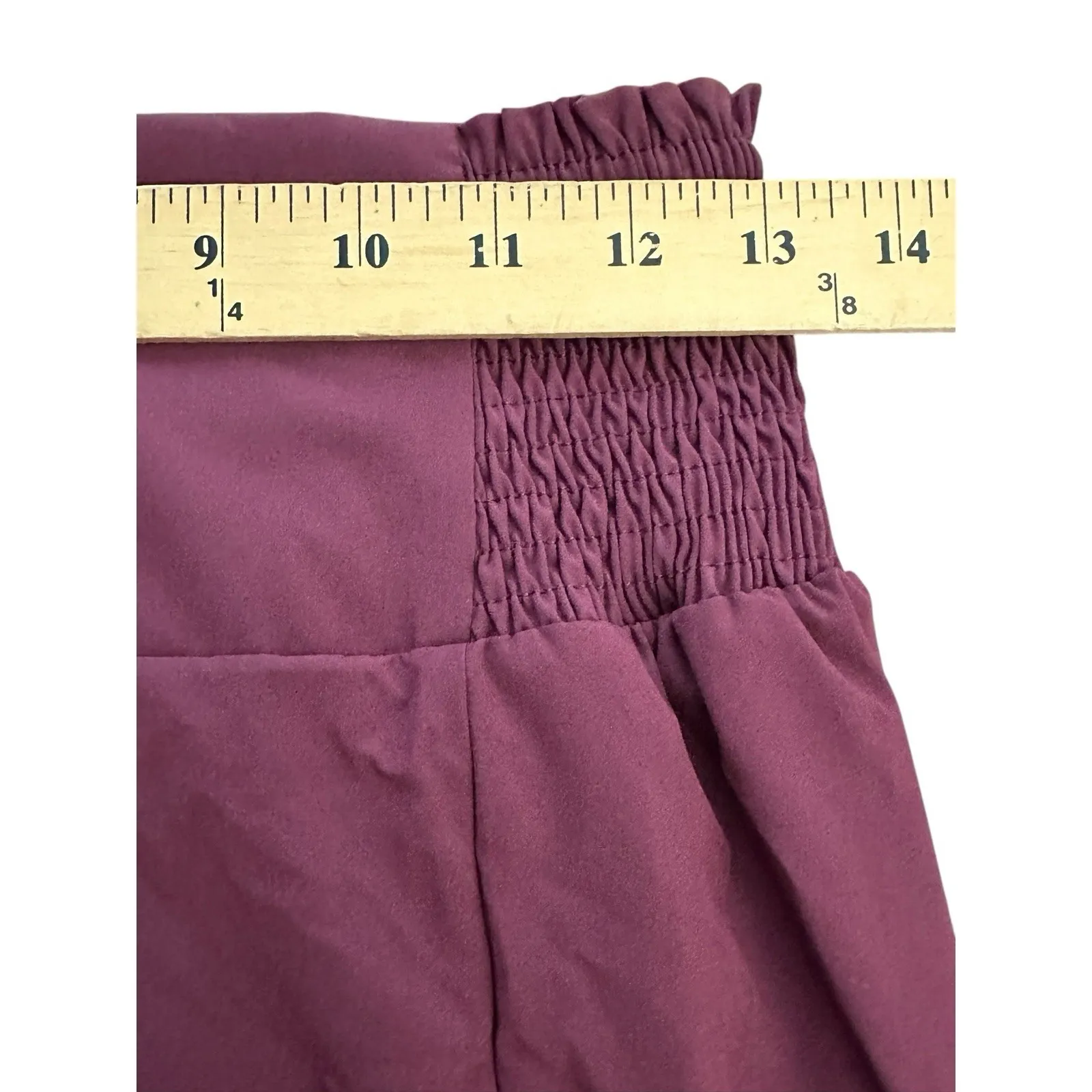 Halara Pants Small Crimson Red Breezeful High Waist Shirred Tie‎ Wide Leg #O5-6 - Image 8