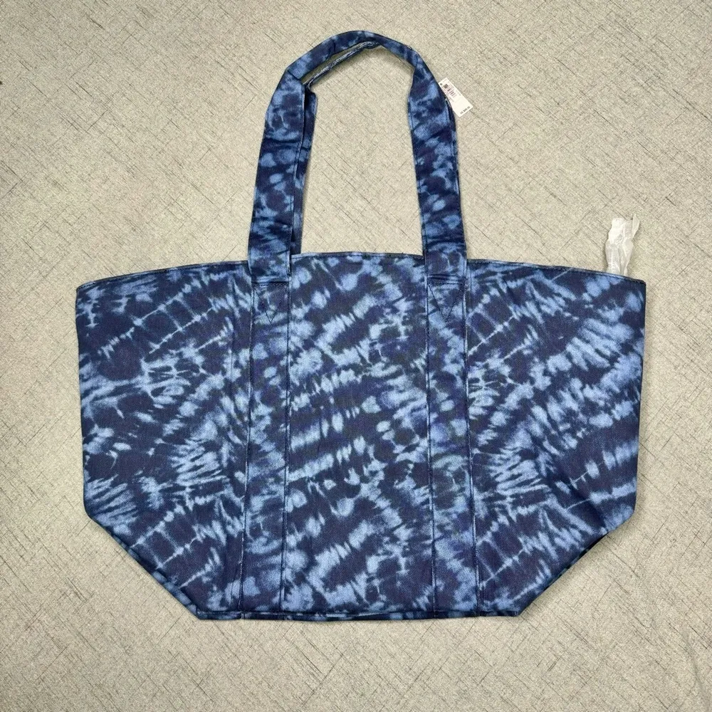 Victoria’s Secret Blue Tie Dye Weekender Tote Bag Large Nwt - Image 6