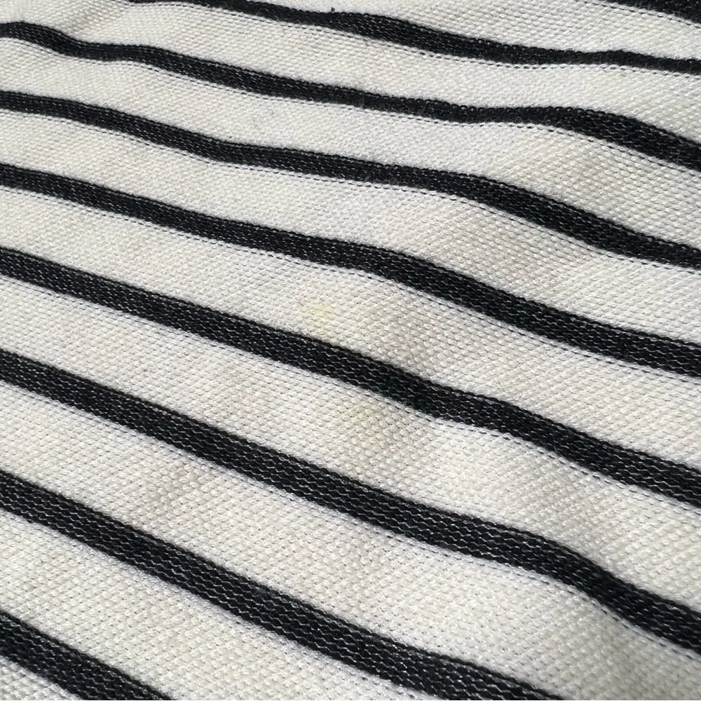 Madewell Black and White Stripe Tie-Shoulder Romper - Image 12