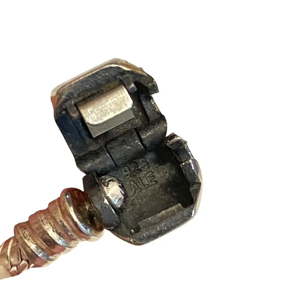 Authentic Pandora 7” Inch Snake Bracelet Charm/Bead Silver ALE 925 - Image 6