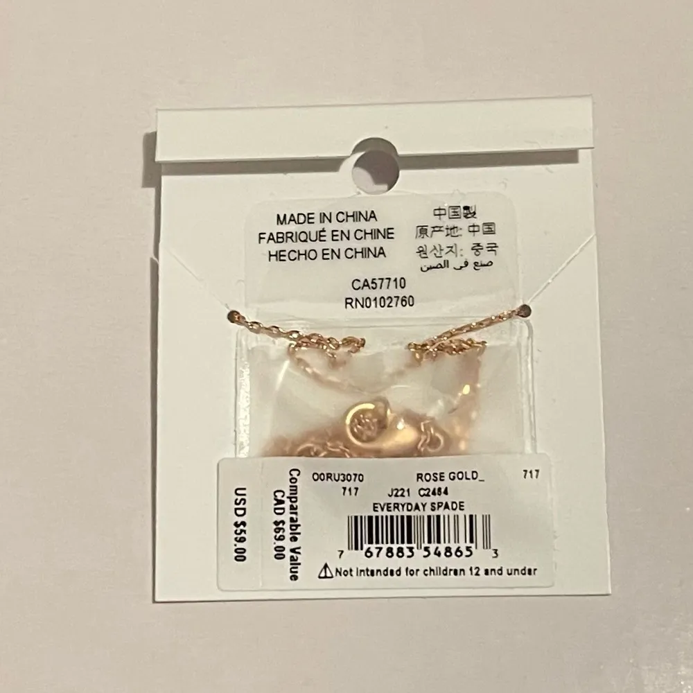 NWT Kate Spade Mini Spade Necklace - Image 5