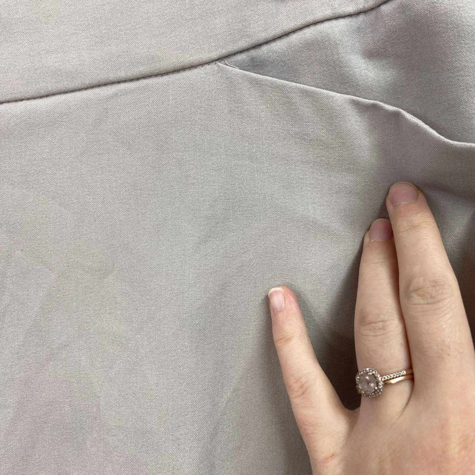 JM Collection women's grayish tan stretch pocket straight fit dress pants 20W - Image 5