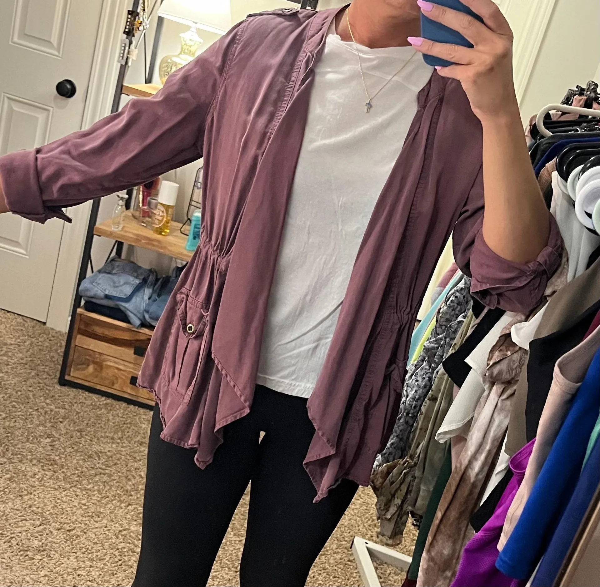 Mauve Fall Jacket Size Small - Image 4