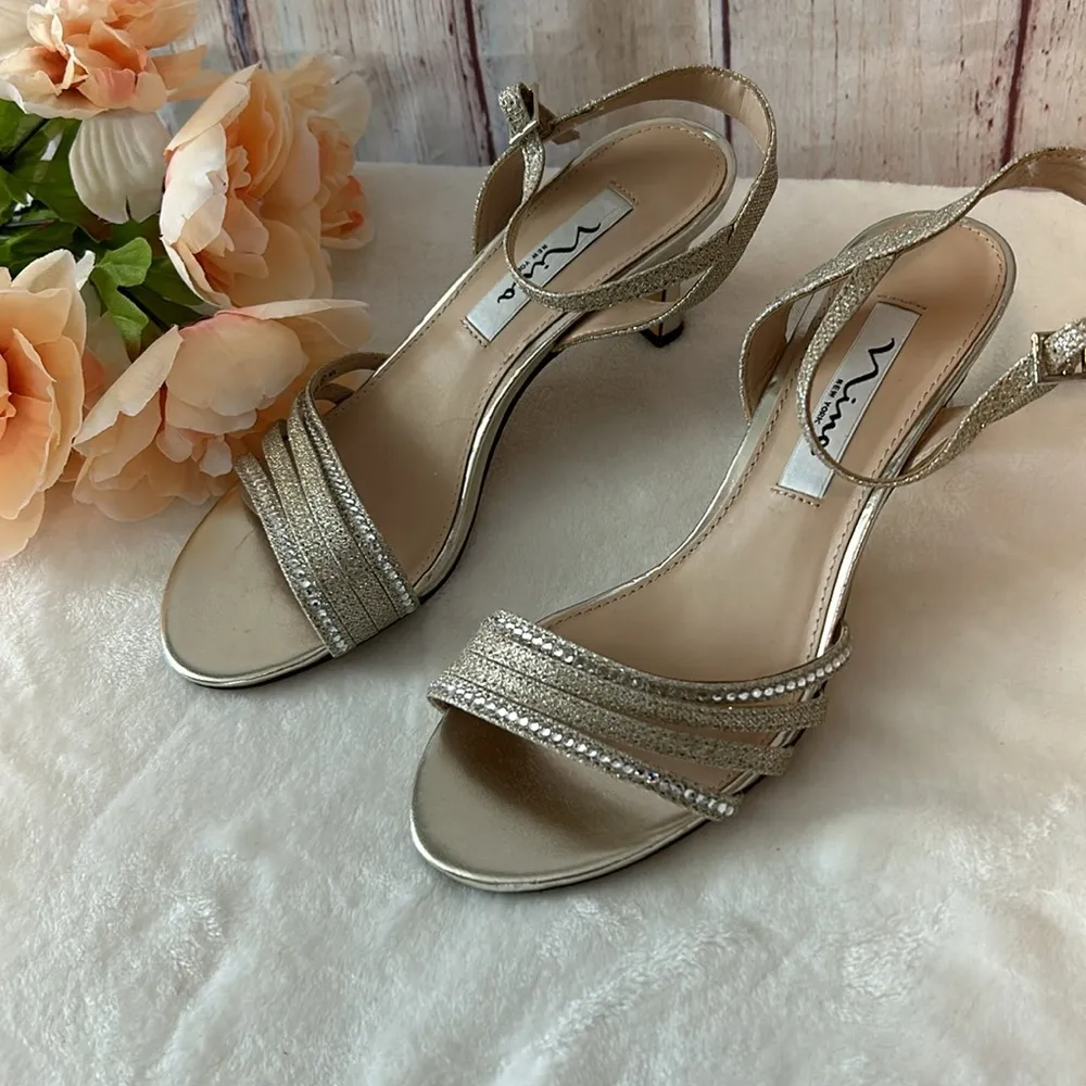 NWOT Nina Nelena Sparkling Dress Sandals - Image 5