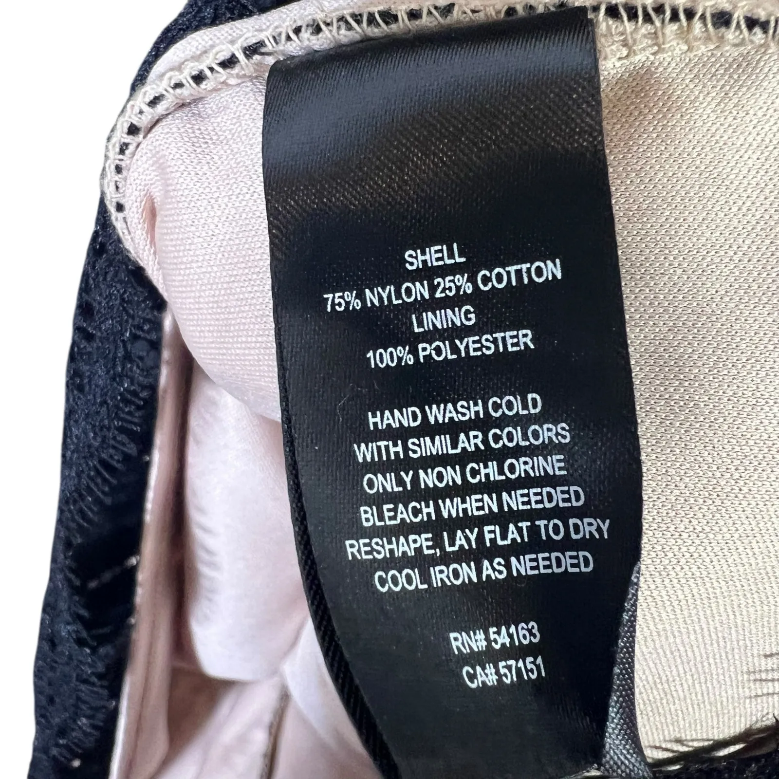 Jessica Howard Black Floral Lace Bell Sleeve Sheath Dress Womens 16 Modest - Image 7