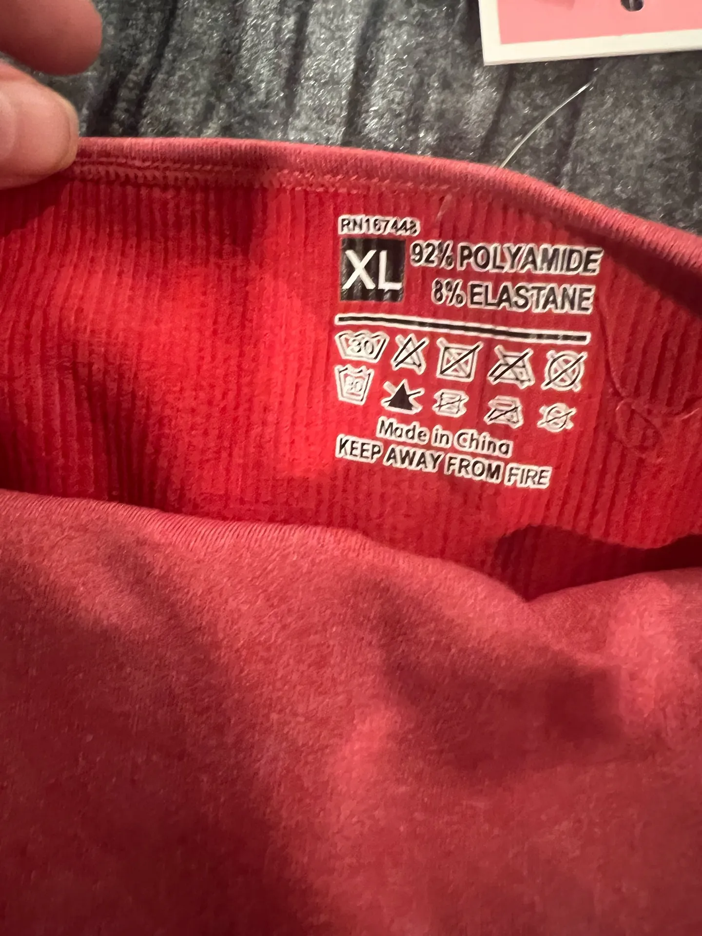 Red Striped Sleeveless Romper by pretty little thing size XL - Image 2