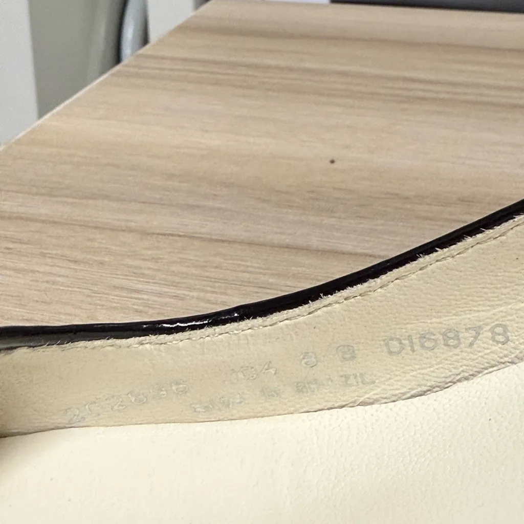 Cole Haan Elegant Black Buckle Pointed Toe Kitten Heel Pumps - Image 5