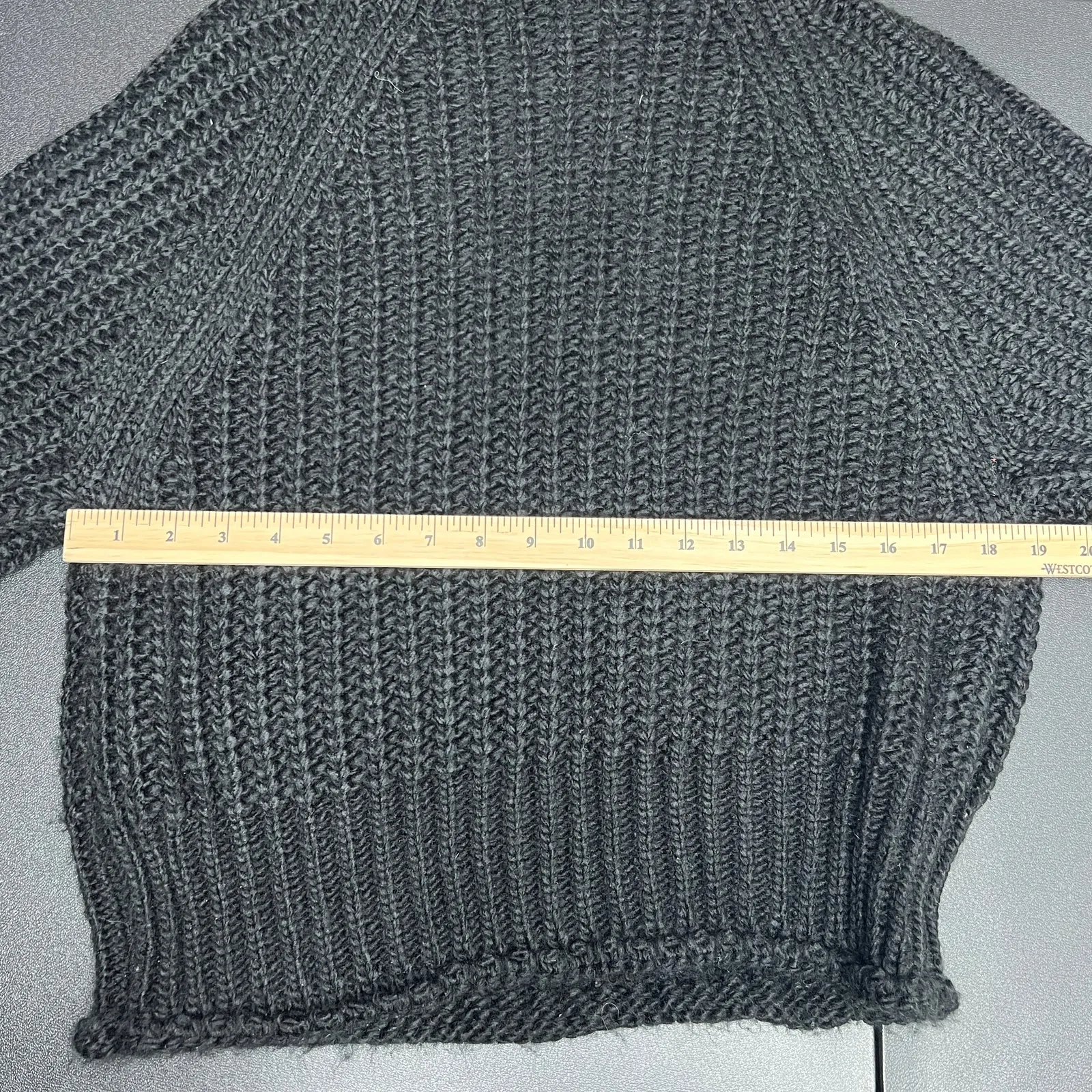 En Saison Super Chunky Women's Black Pullover Knit Sweater Size Small - Image 6