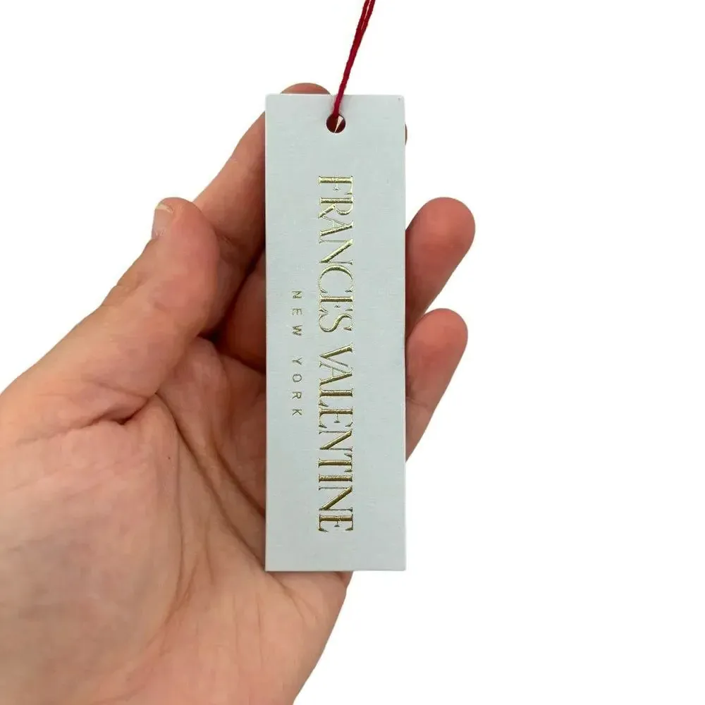 Frances Valentine Capri Tunic Dress‎ Oyster White Blue Embroidery Size XS - Image 11