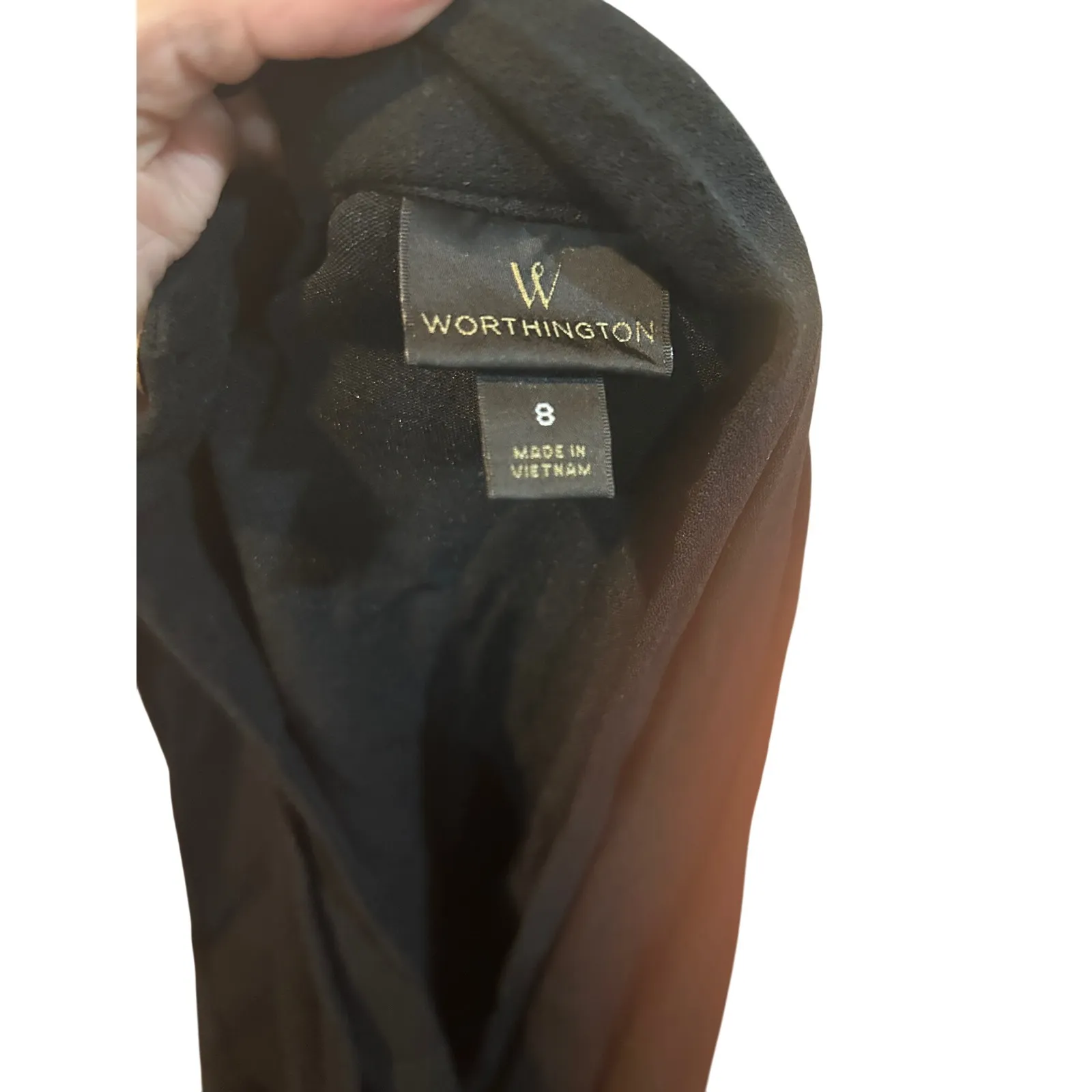 Sleeveless Jumpsuit‎ with Tie Waist Black Wide Leg Career Party - Image 6