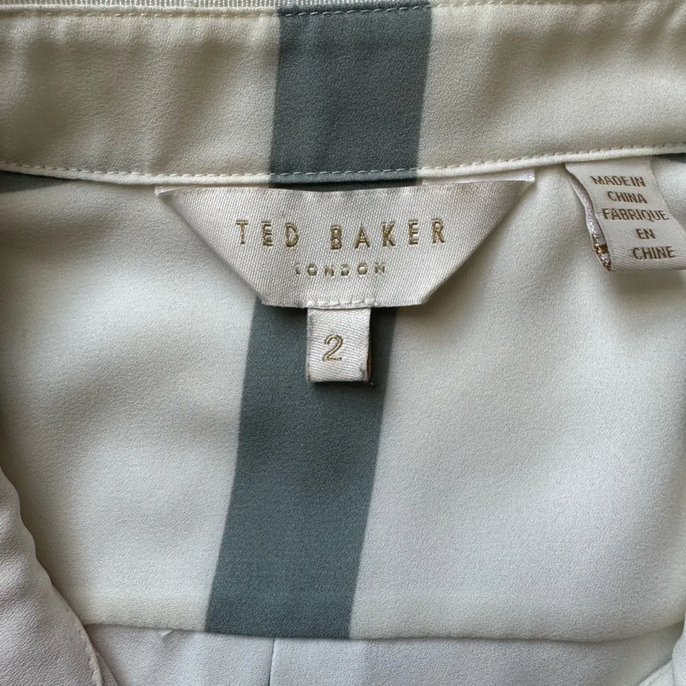 Ted Baker London Trellis Check Print Button Down Shirt 2 (US Size 6) - Image 4