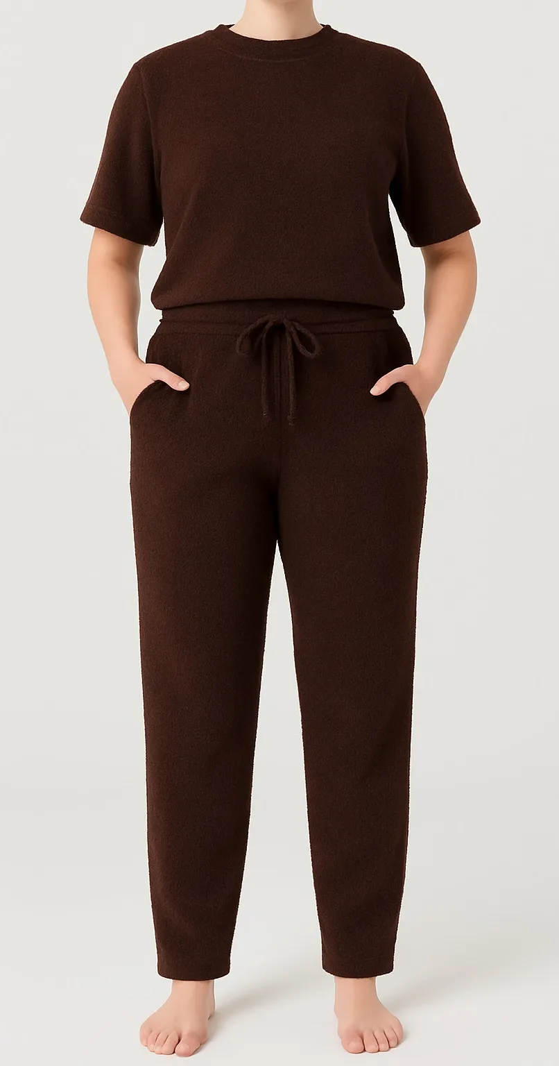 Barefoot Dreams Coy Chic Lite Pants Pull On Brown Pants Womens Size Small New - Image 1