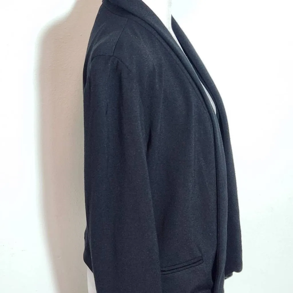 Chico's Black Knit Blazer Size Small Black Knit Open Jacket - Image 4