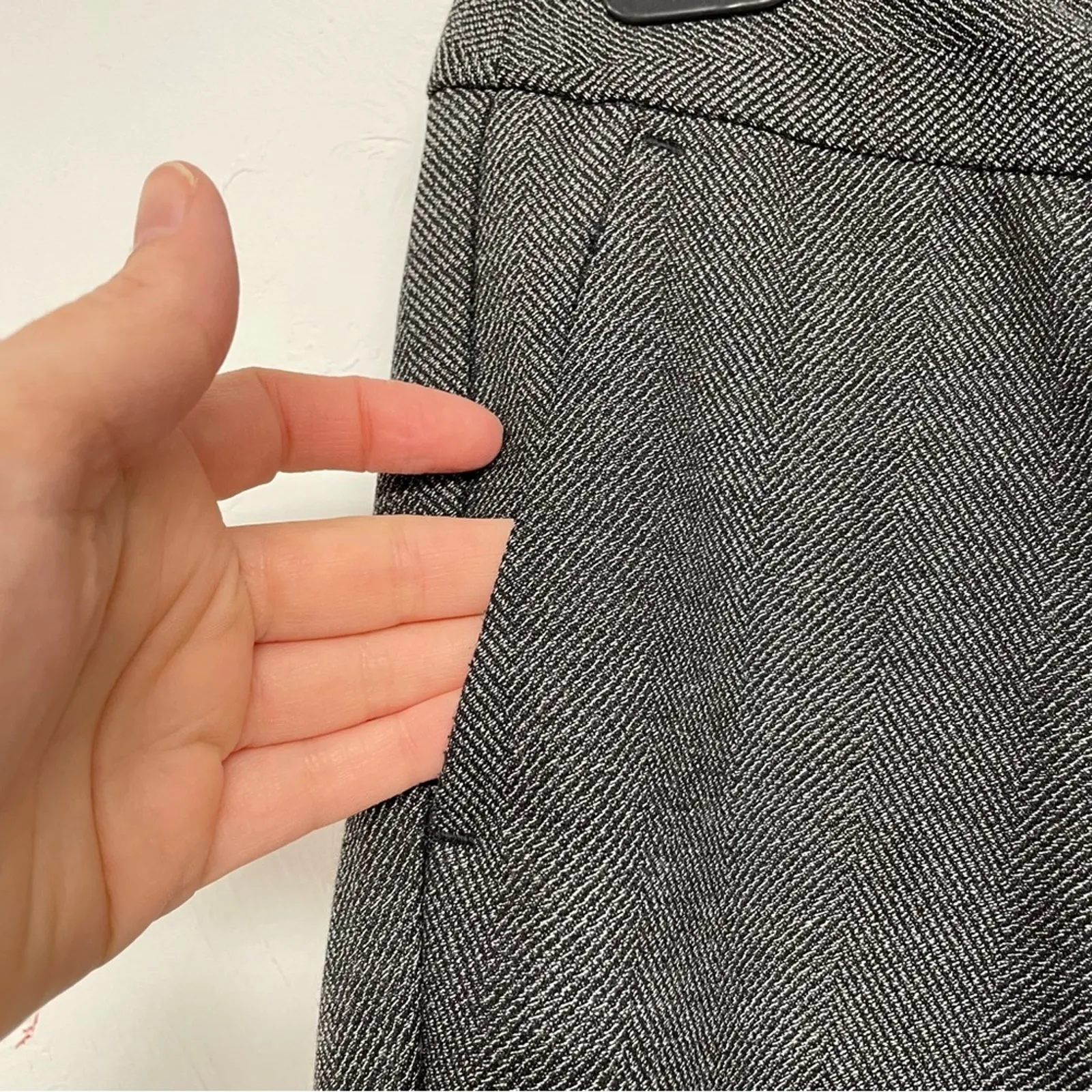 Ann Taylor Grey Wide Leg Dress Pants Trousers Womens 0P High Rise Slacks - Image 2