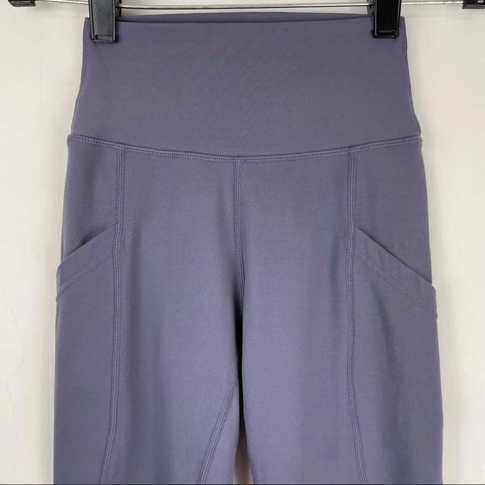 P’tula Alainah Pocket Leggings 23” Slate Purple Athletic Sz Small - Image 5