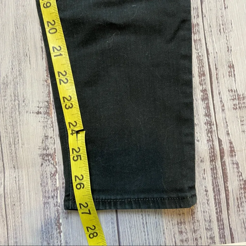 Hudson Black/Navy Blue Distressed Krista Ankle Super Skinny Jeans. Size … - Image 13