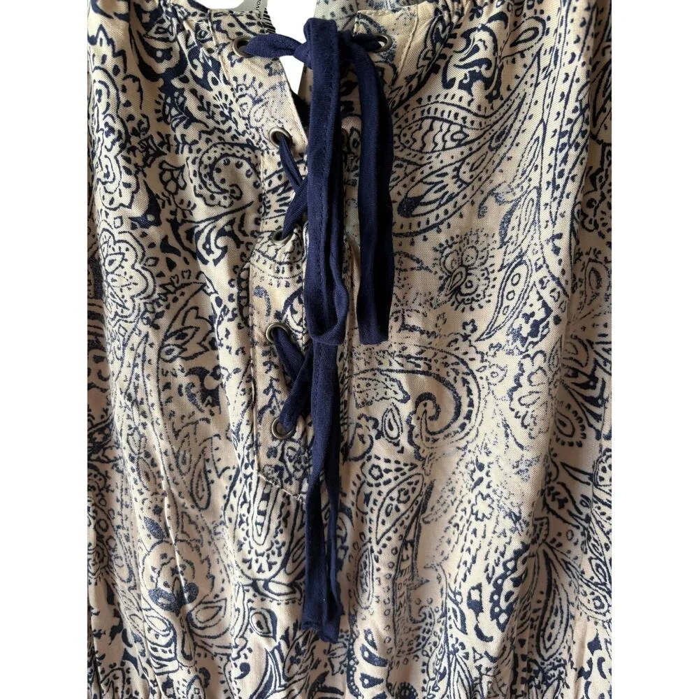 Blu Pepper  Printed Romper Medium - Image 3