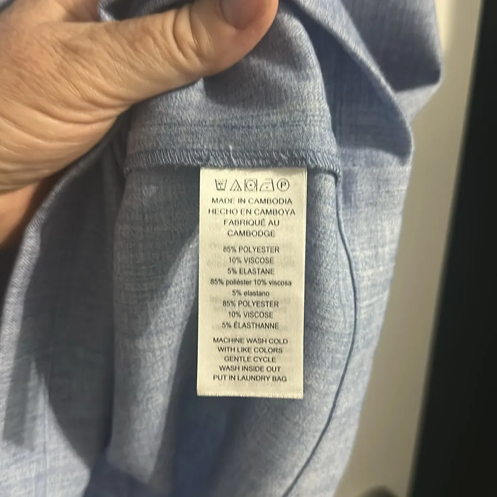 MICHAEL Michael Kors Blue Shirt Dress Tunic Size 1X - Image 4