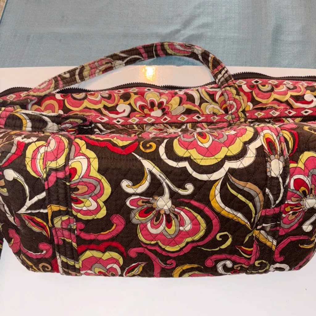 Vera Bradley Puccini Floral Patterned Large Tote Bag w/ matching zippered wallet - Image 8