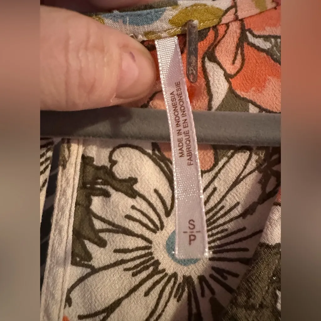 FREE PEOPLE | Backyard Party Floral Tunic Mini Dress, Size S - Image 7