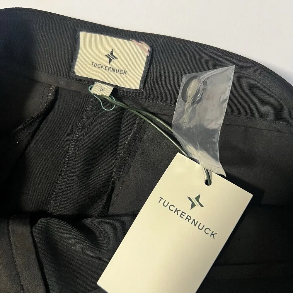 NEW Tuckernuck Sz S Black Duncan Pleated Trouser Pants Straight Leg - Image 4