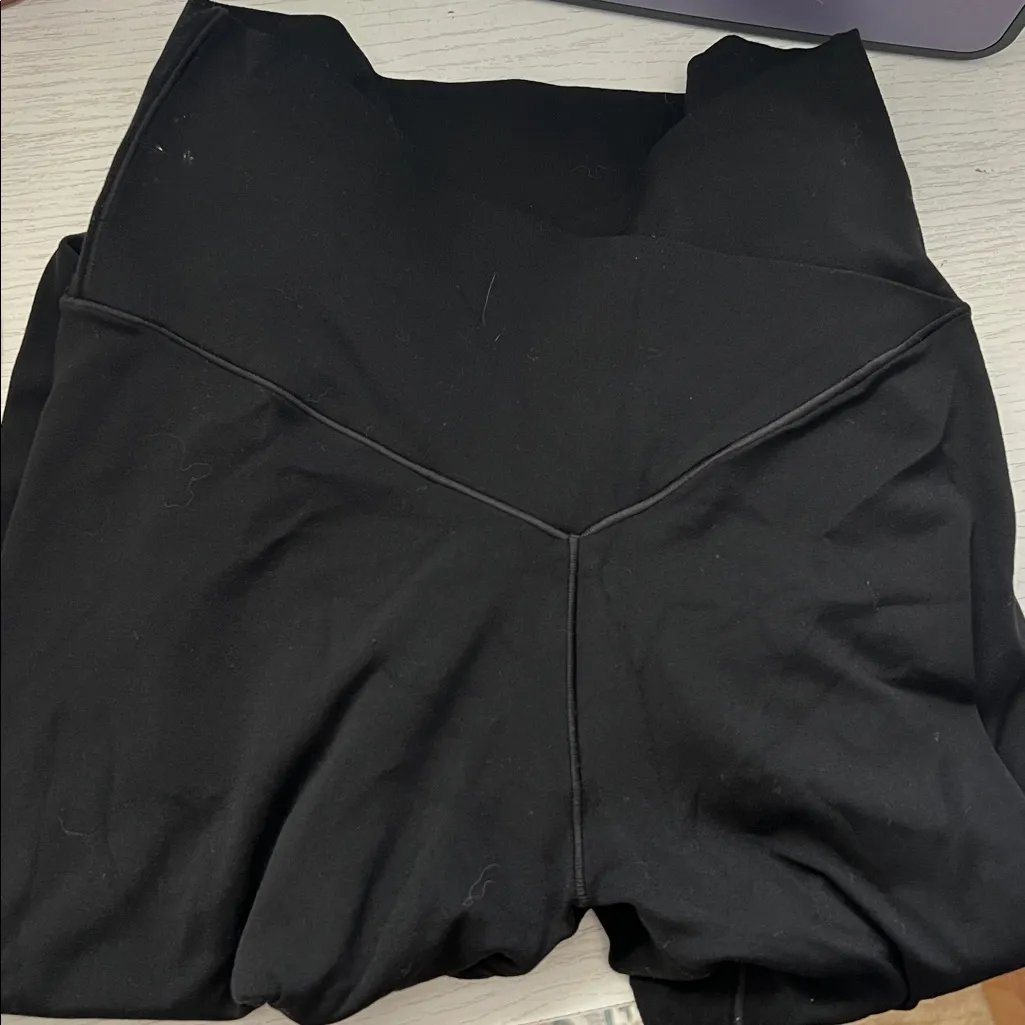 Aerie Real Me High Waist Crossover Leggings 7/8 Length Size Medium - Image 2