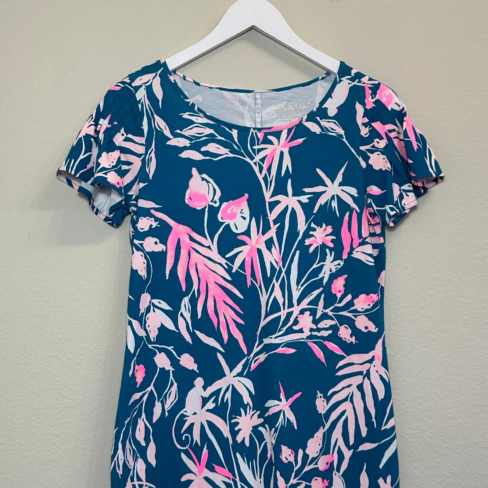 Lilly Pulitzer Marah dress‎ in "Tidal Wave It's Prime Time" Size S Pima Cotton - Image 3