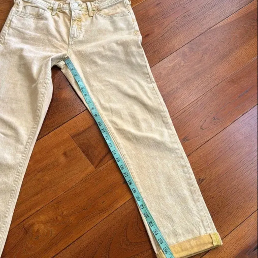 Anthropologie Pilcro the slim boyfriend jeans size 27 Yellow - Image 10