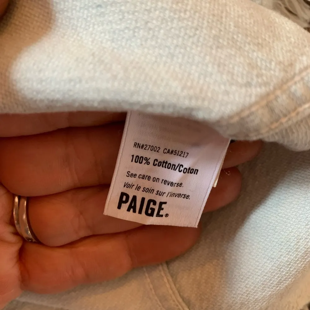 Rosie HW Paige Light Washed Blue Cotton Frayed Edge Sleeveless Dress XS - Image 8