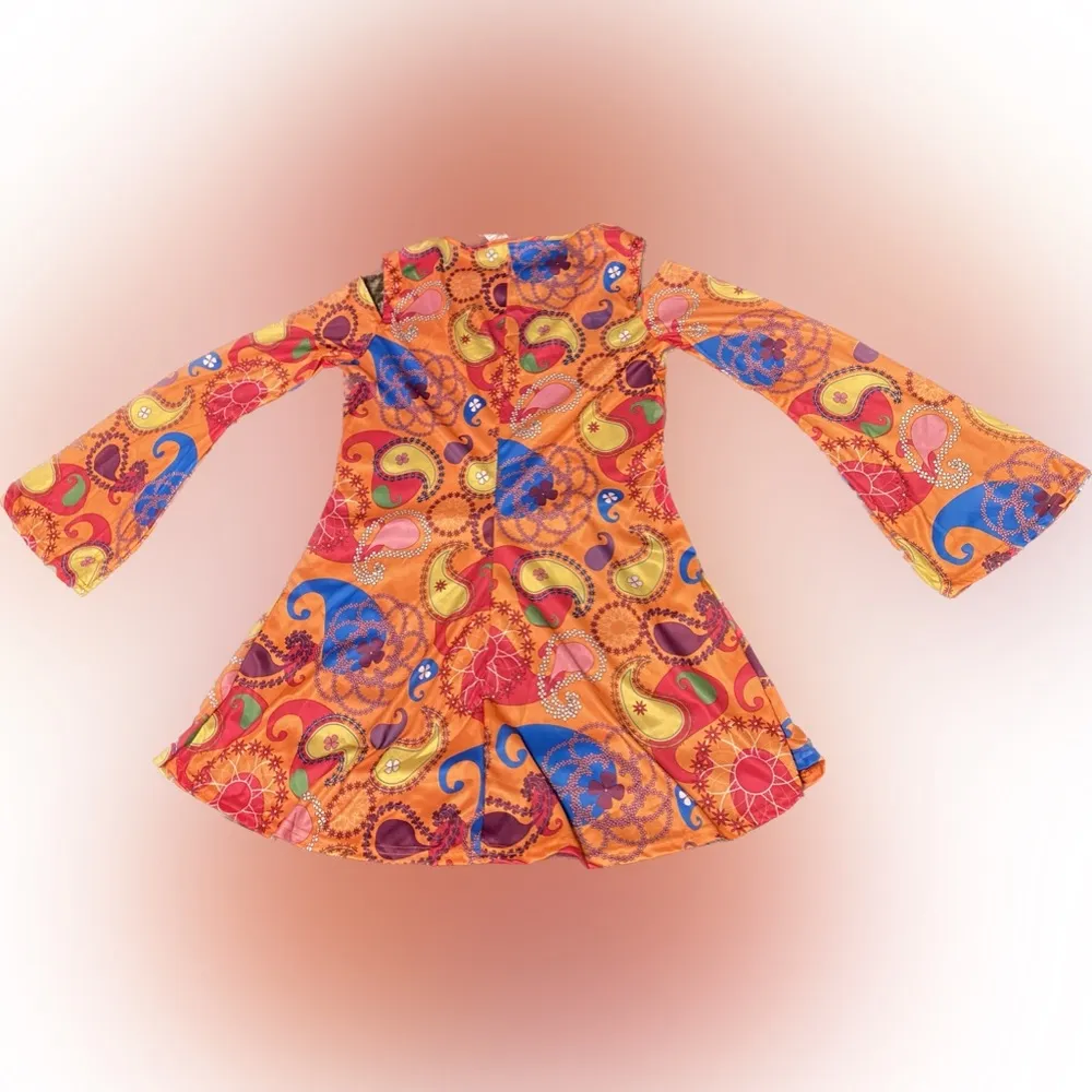 Groovy Adults Hippie Halloween Costume 70s Outfits Medium - Image 3