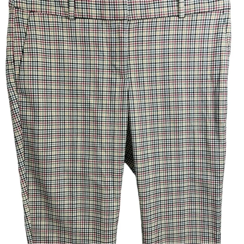 NWT LOFT Plaid Slim Fit Ankle Pants Size 4 Academia Preppy Career‎ Office Work - Image 6