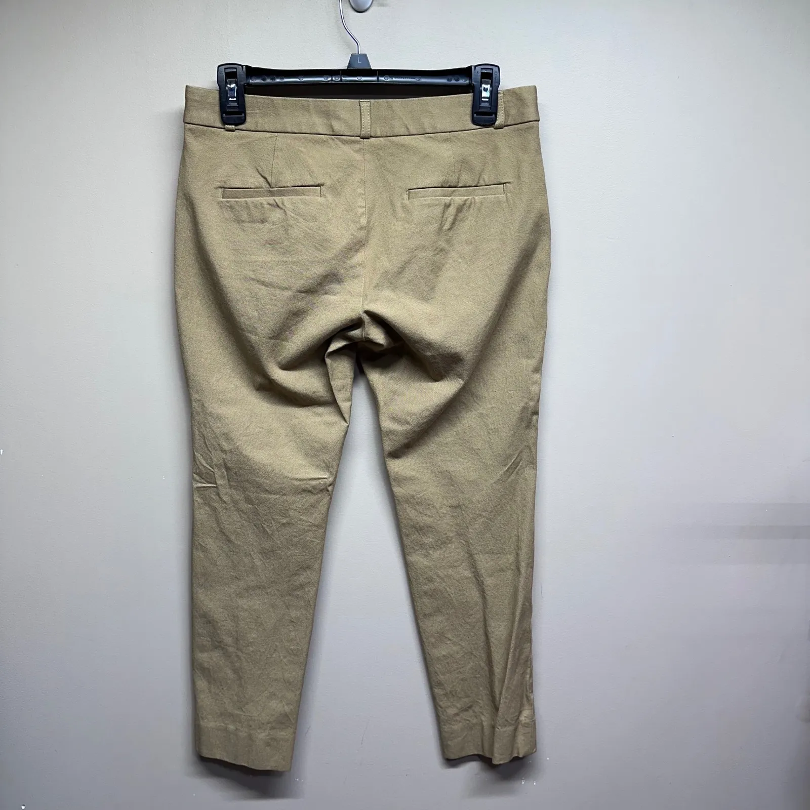 Banana Republic Sloan Petite Khaki Tan Slim Fit Ankle Pants Size 6 - Image 2