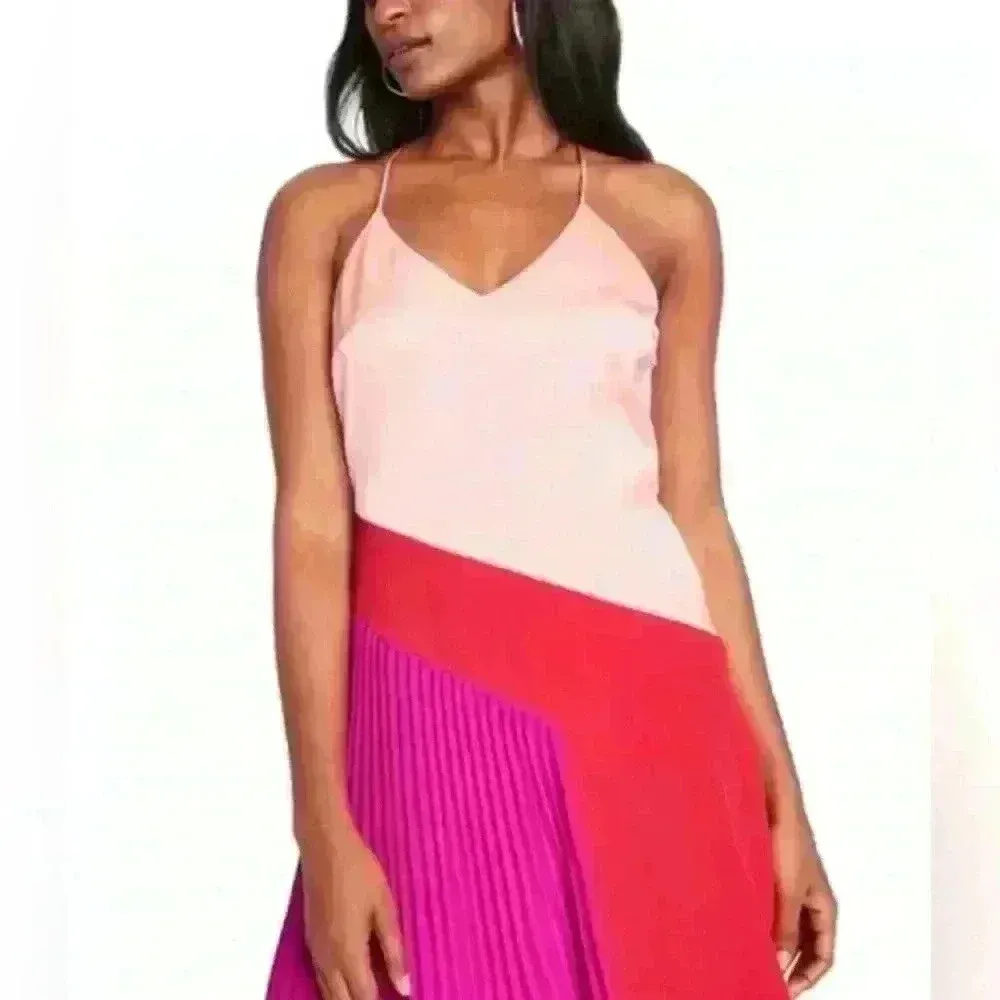 CUSHNIE Women’s‎ Pink Pleated Midi Dress Size 2 - Image 14