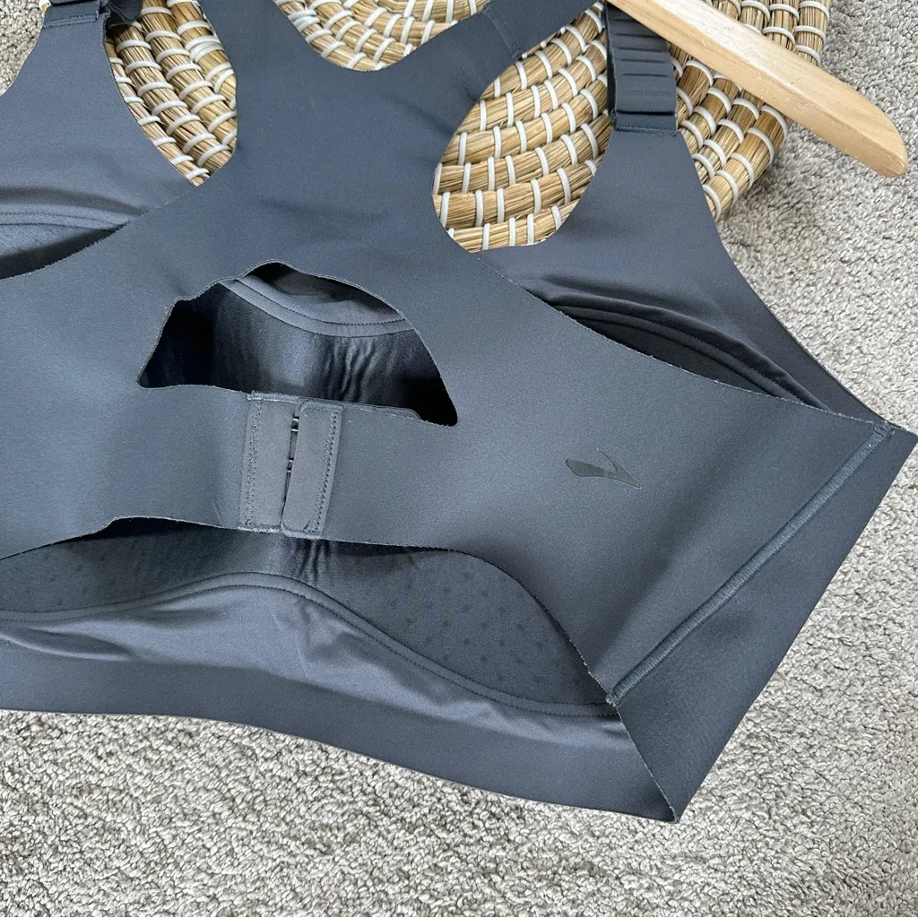 Brooks Women’s Dare Racerback 2.0 Sports Bra Running in Asphalt Gray 40DD - Image 8