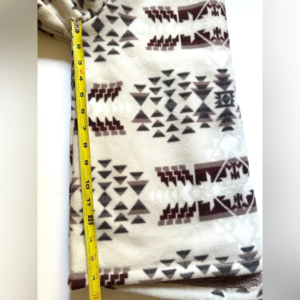 Avalanche Cozy Sweater | Gray and Brown Patterned | Sz Large | Cowl Neck - Image 7