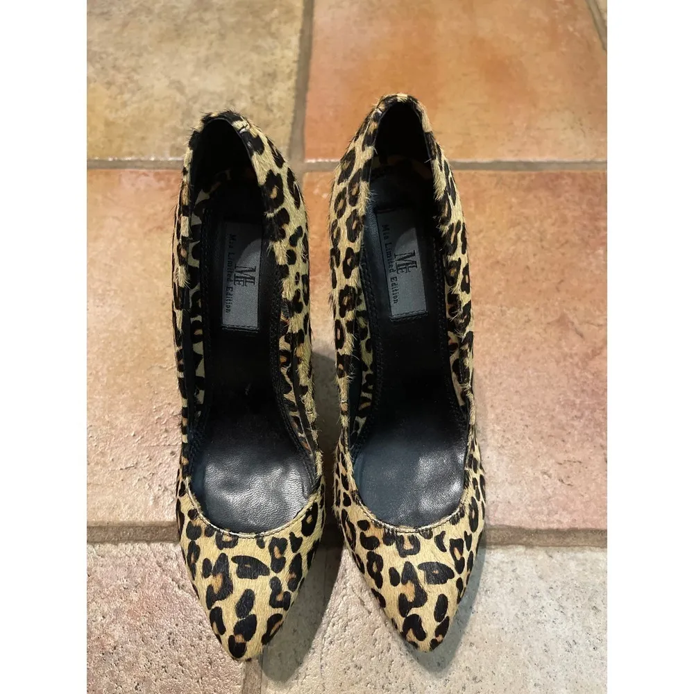 MIA LIMITED ESITION CALF SKIN ANIMAL PRINT RUNWAY STILETTO HEEL SIZE 6.5 - Image 2