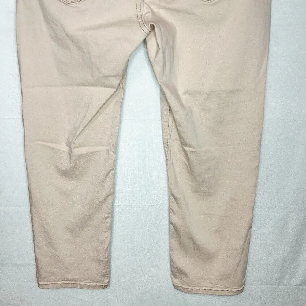 Sonoma Denim Capri Jeans Stretch Pale Pink Mid-Rise Size 10 (32x24) - Image 6