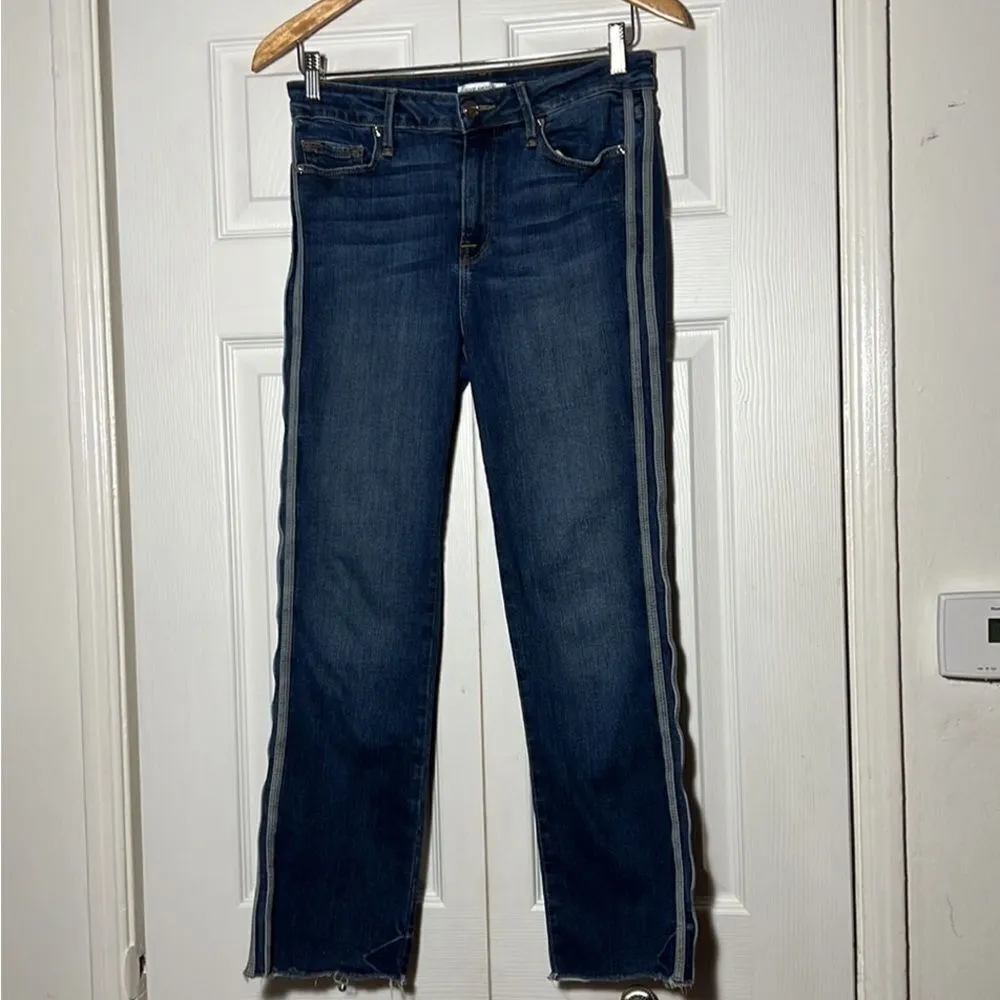 Good American Good legs High waist gray hem jeans 6/28 Excellent Cond Fray Hem - Image 4