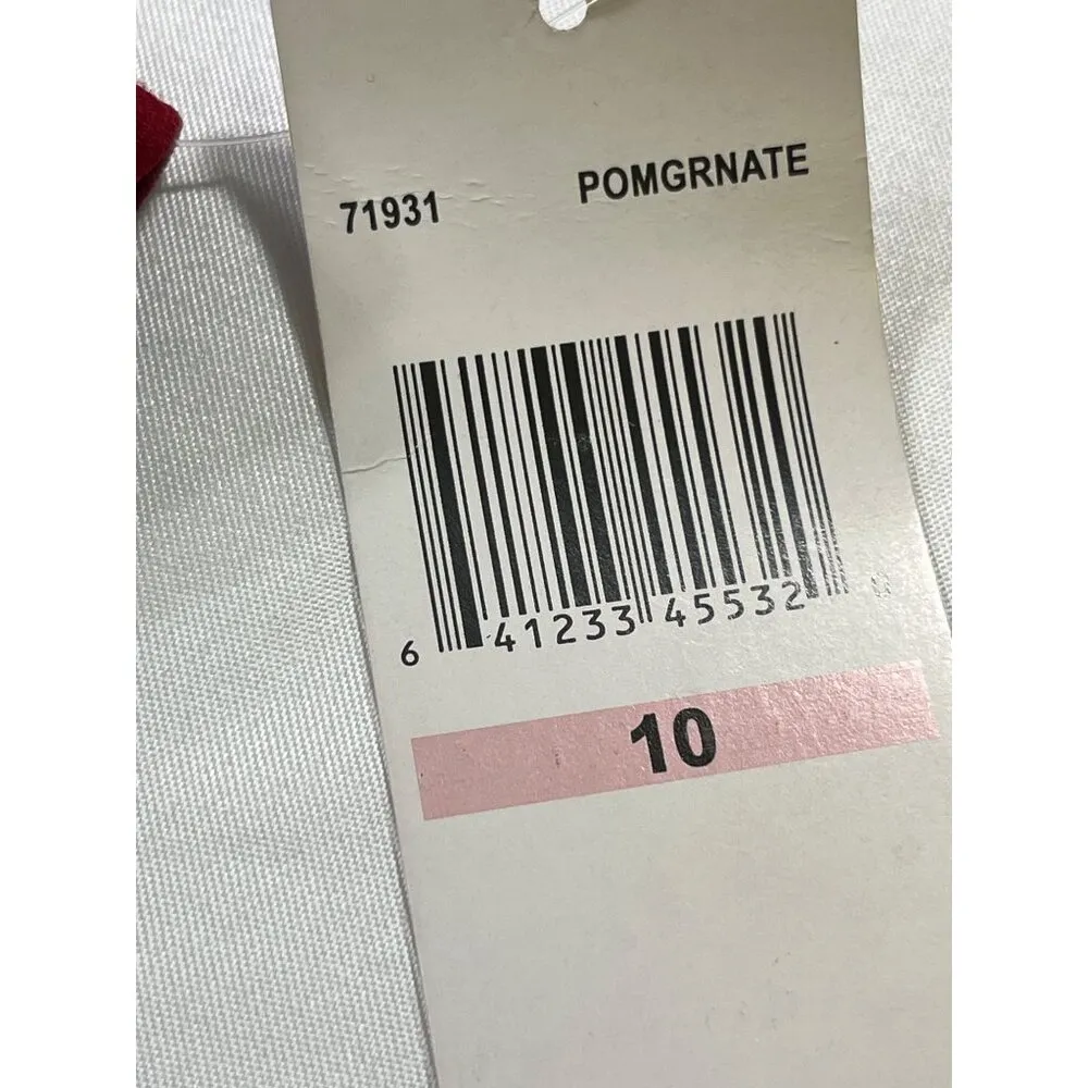 Maggy London SKU 7612 Red Ruffle V-Neck Dress Size 10 - Image 11