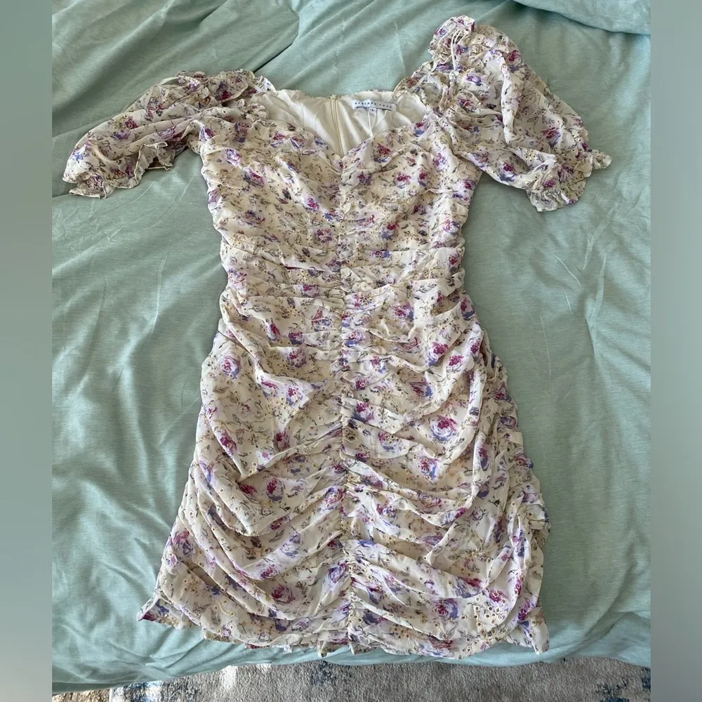 Endless Rose Floral Ruched Mini Dress Size M - Image 3