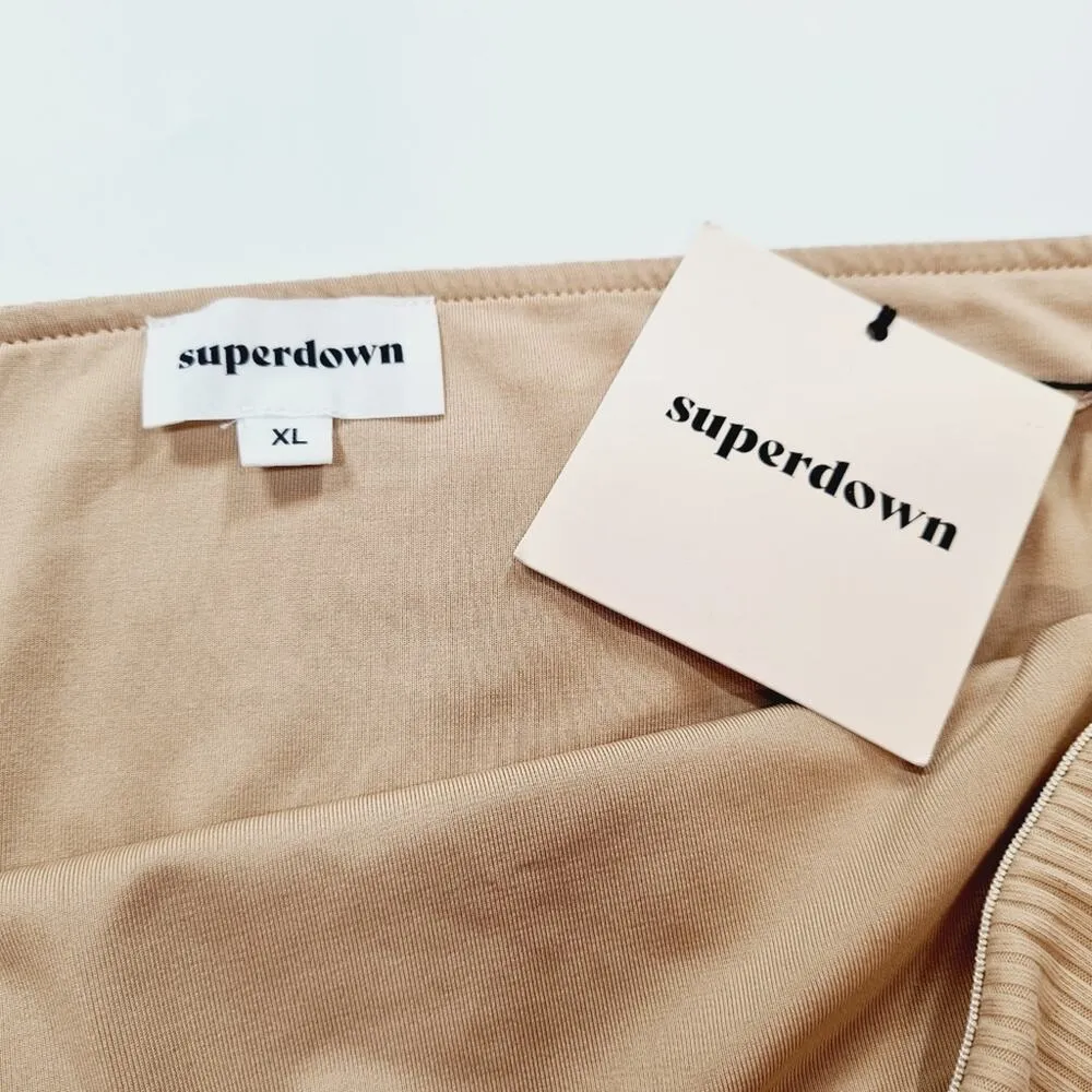 Superdown Darcey Cut Out Bodysuit in Nude XL - Image 6