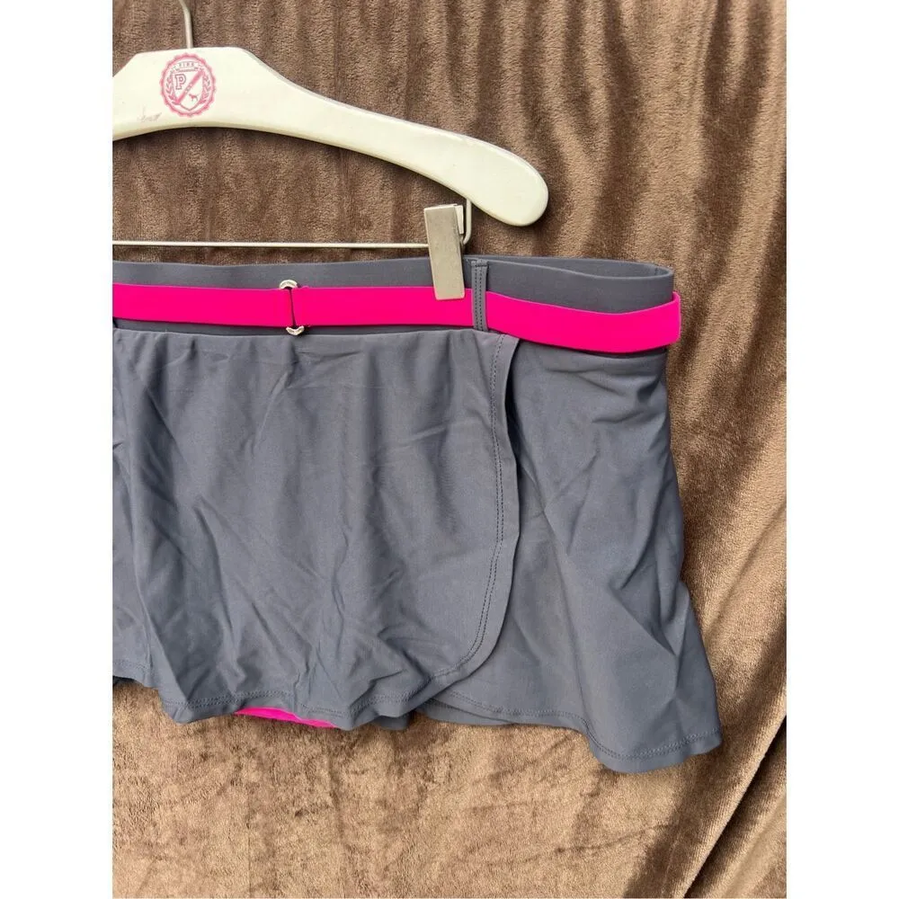 Free Country Grey And Pink Swim Skirt Woman’s Size XXL - Image 2