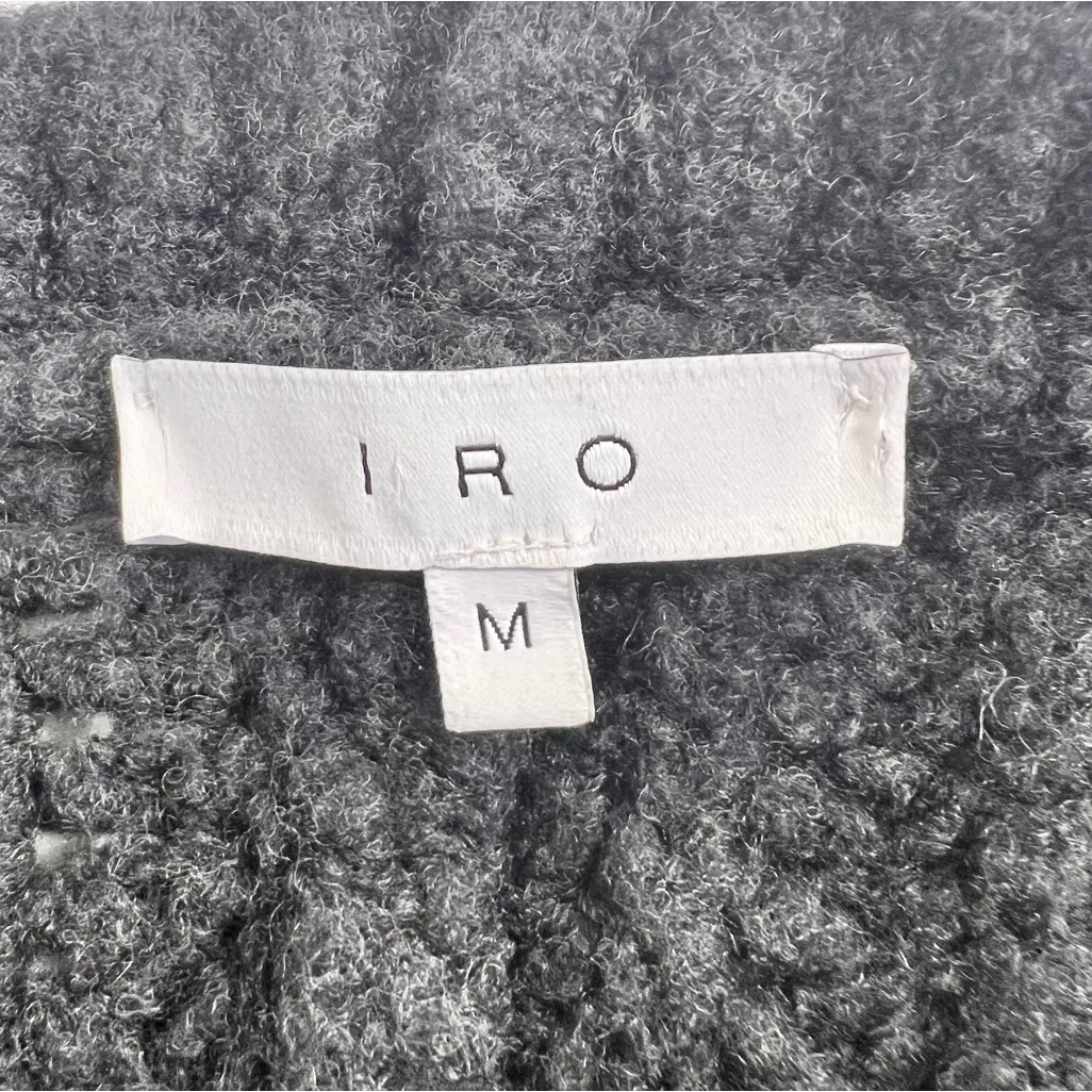 IRO Yahk Chunky Knit Wool Open Front Cardigan Sweater - Image 5