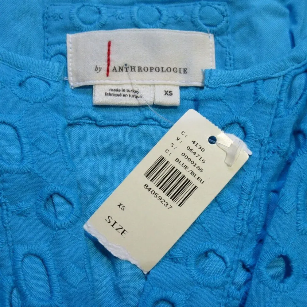 NWT by Anthropologie Somerset Maxi in Blue Eyelet Edition Tiered Dress XS - Image 8