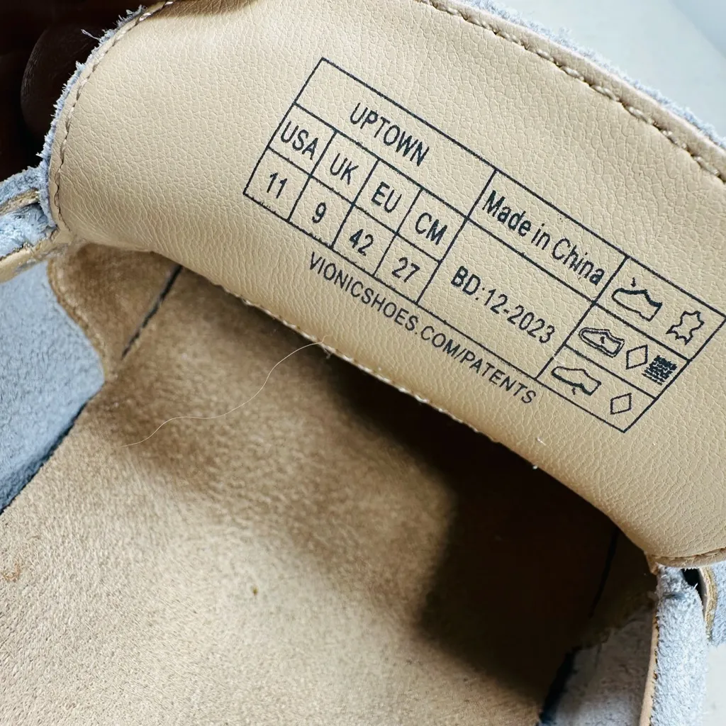 Vionic Uptown Penny Loafers Women 11 Blue Suede Slip On Casual Shoes - Image 8