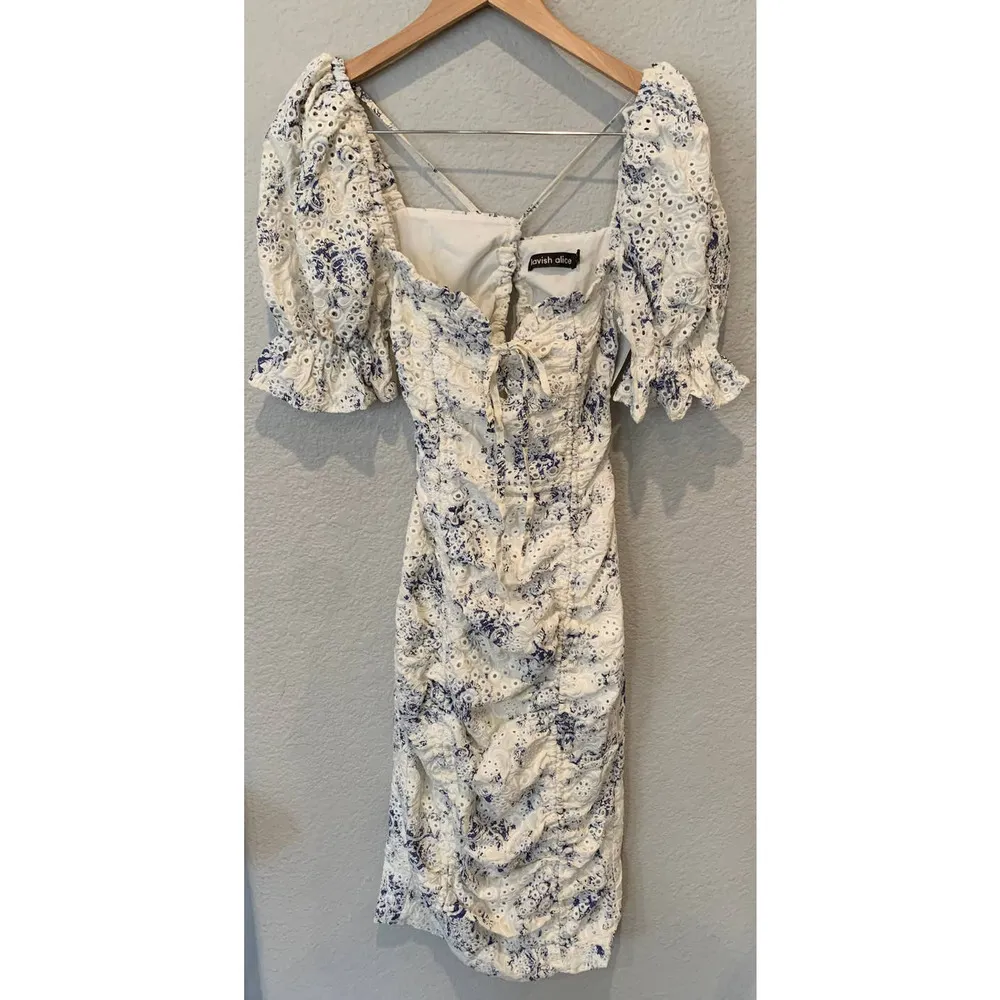 LAVISH ALICE Floral Print Strappy Back Dress (US/4) - Image 9