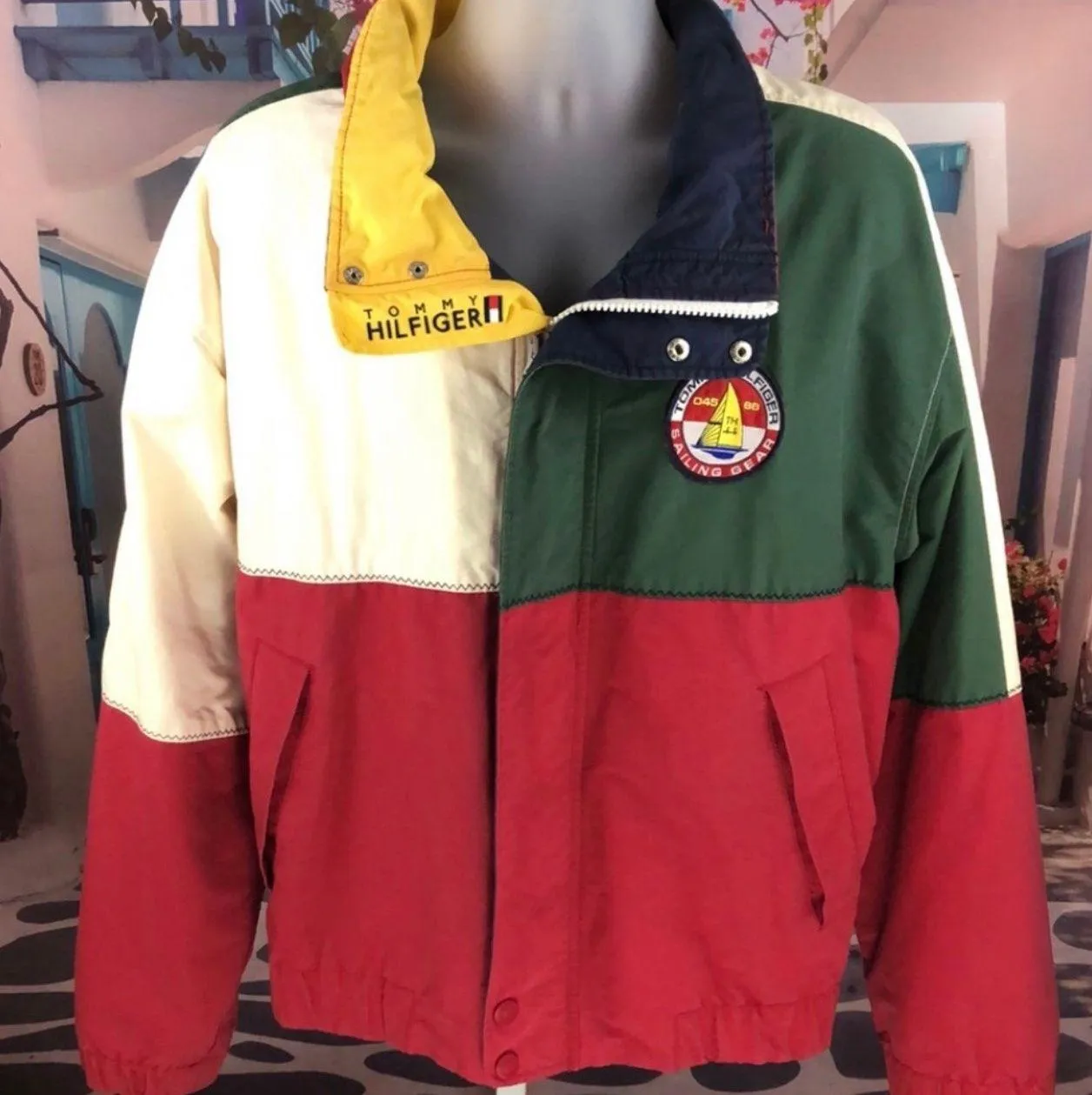 Tommy Hilfiger Vintage Color Block Sailing Jacket Multiple Size XL  display picture 1